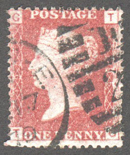 Great Britain Scott 33 Used Plate 196 - TG - Click Image to Close